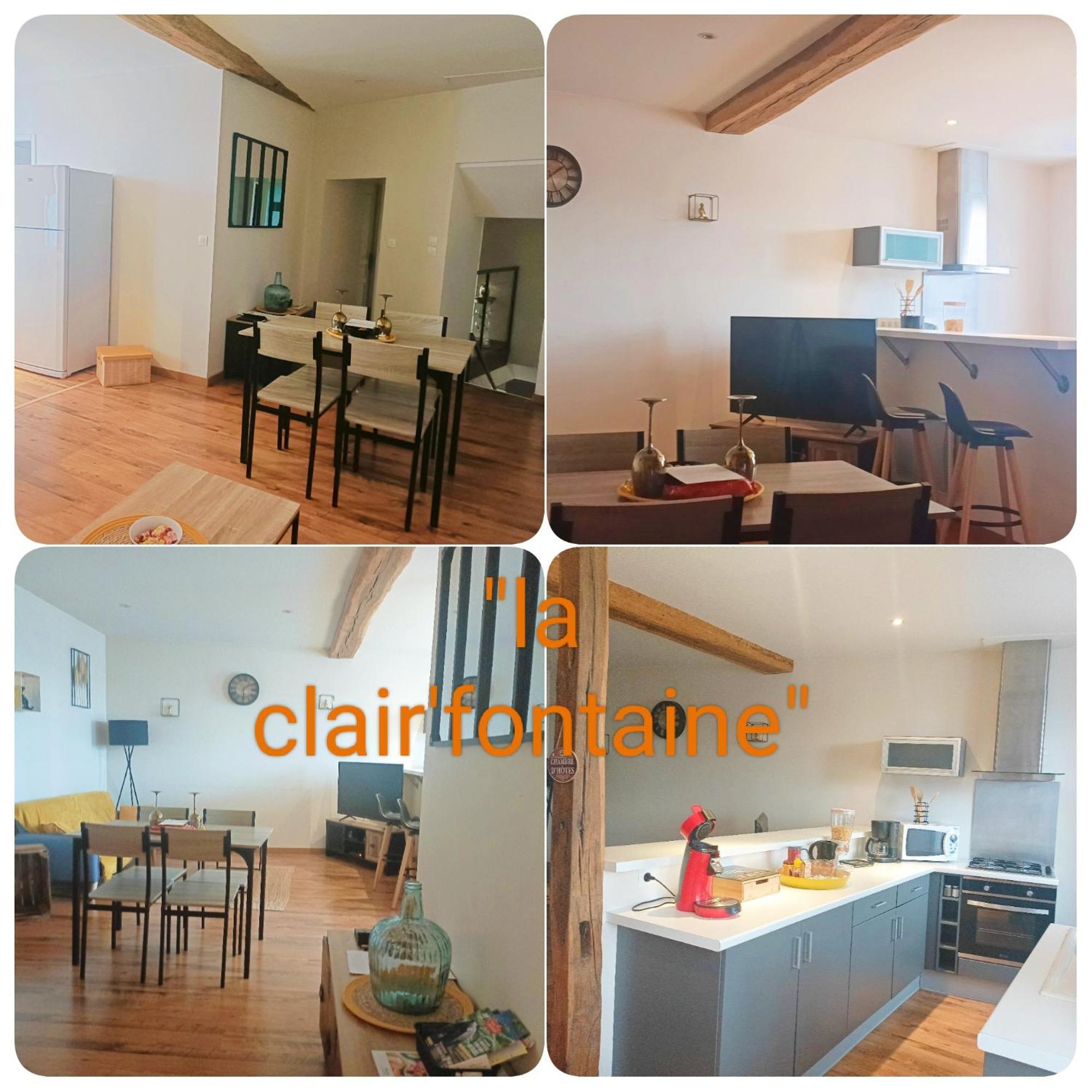 La Clair'Fontaine Apartment Clairvaux Bagian luar foto